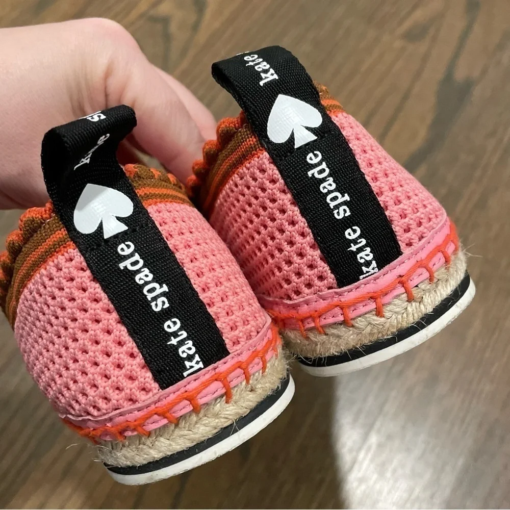 Kate Spade Knottingham Knitted Espadrille Flats Pink 6B